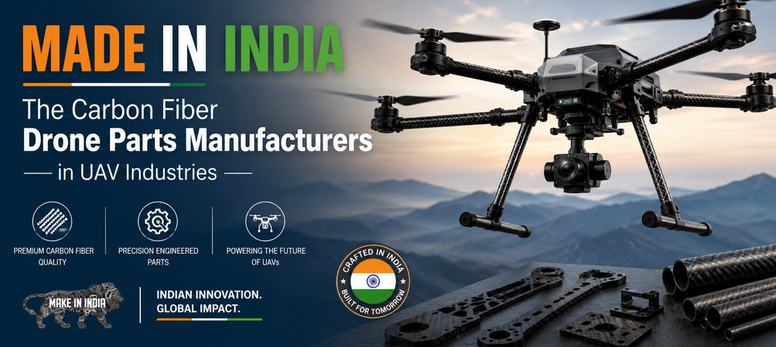Made in India: The Carbon Fiber Drone Parts Manufacturers Changing the UAV Industry